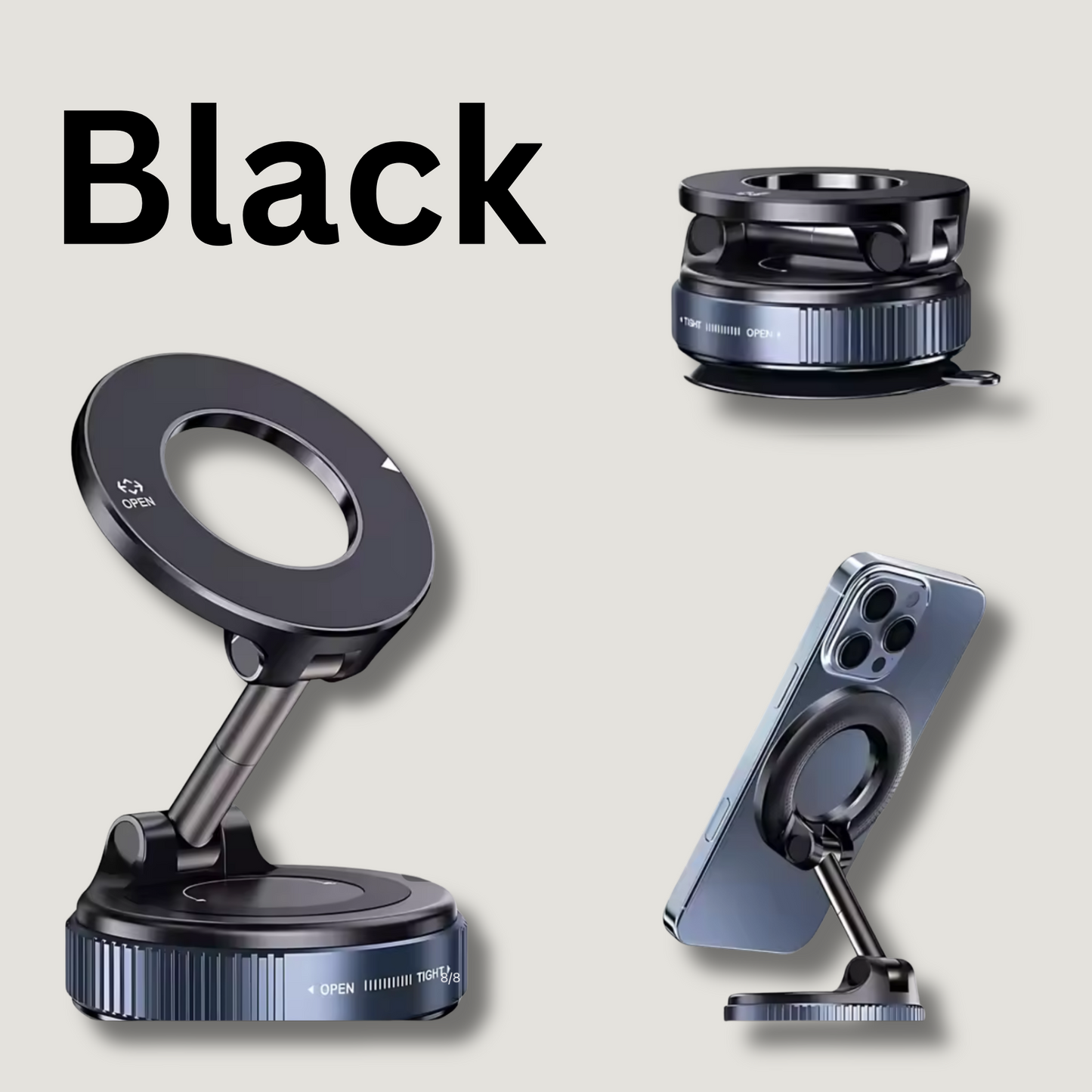 “Grip360 – Strong Magnetic Phone Holder for Car, Home & Office”