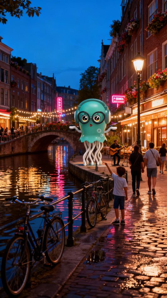 Magical Dancing Octopus Toy – Smart LED Music Crawling Baby Toy (Dance Jellyfish Edition).