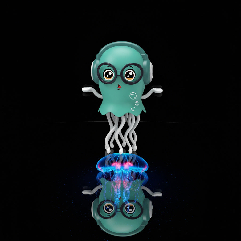 Magical Dancing Octopus Toy – Smart LED Music Crawling Baby Toy (Dance Jellyfish Edition).