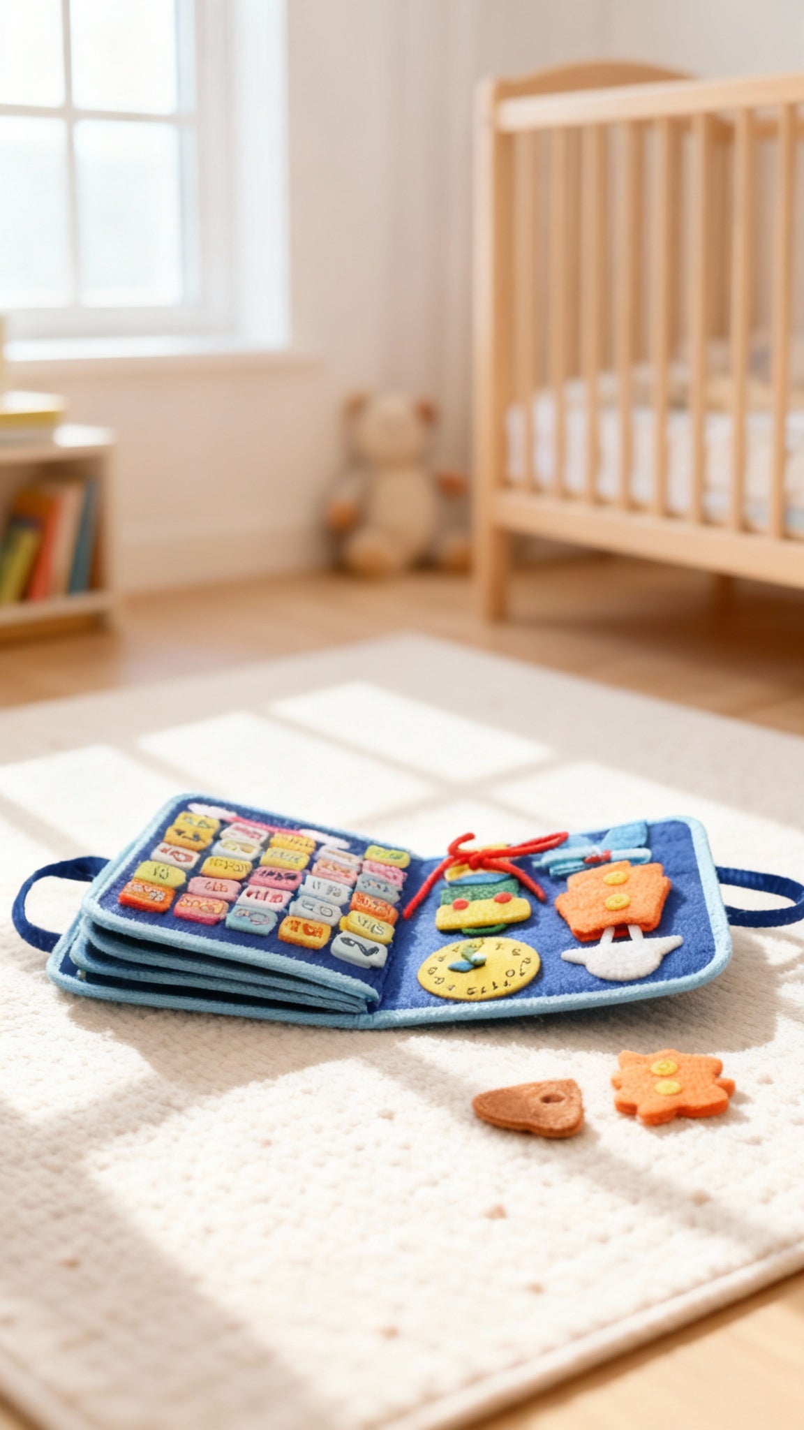 Montessori Busy Board for Toddlers | Interactive Learning Toy Book (3–6Y).