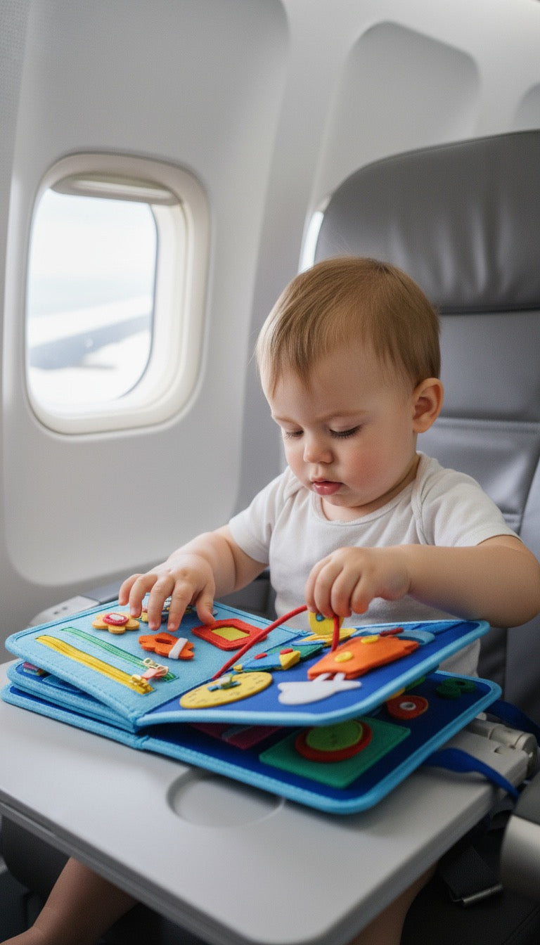 Montessori Busy Board for Toddlers | Interactive Learning Toy Book (3–6Y).