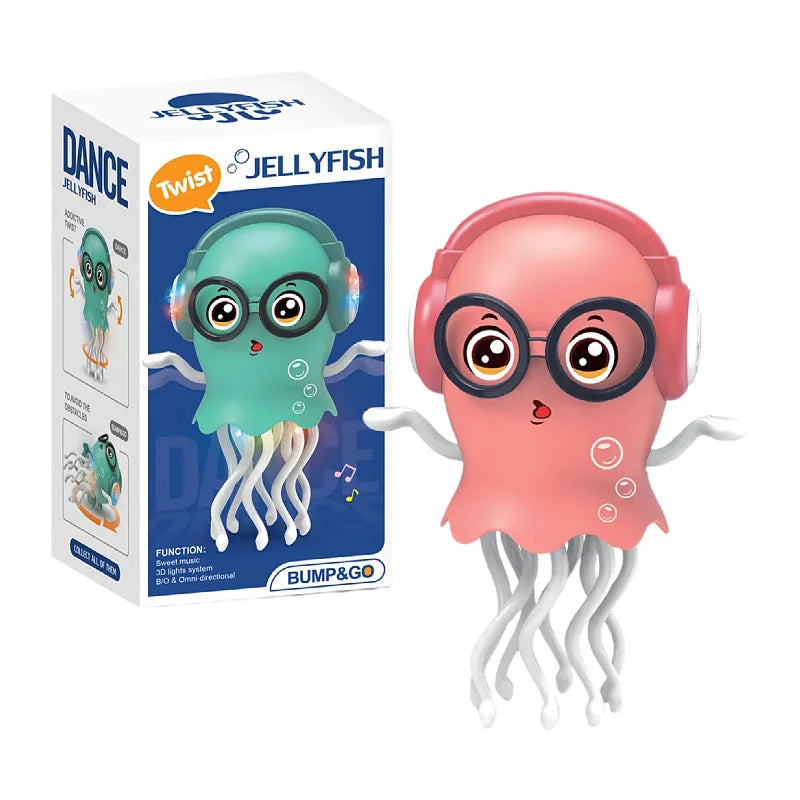 Magical Dancing Octopus Toy – Smart LED Music Crawling Baby Toy (Dance Jellyfish Edition).