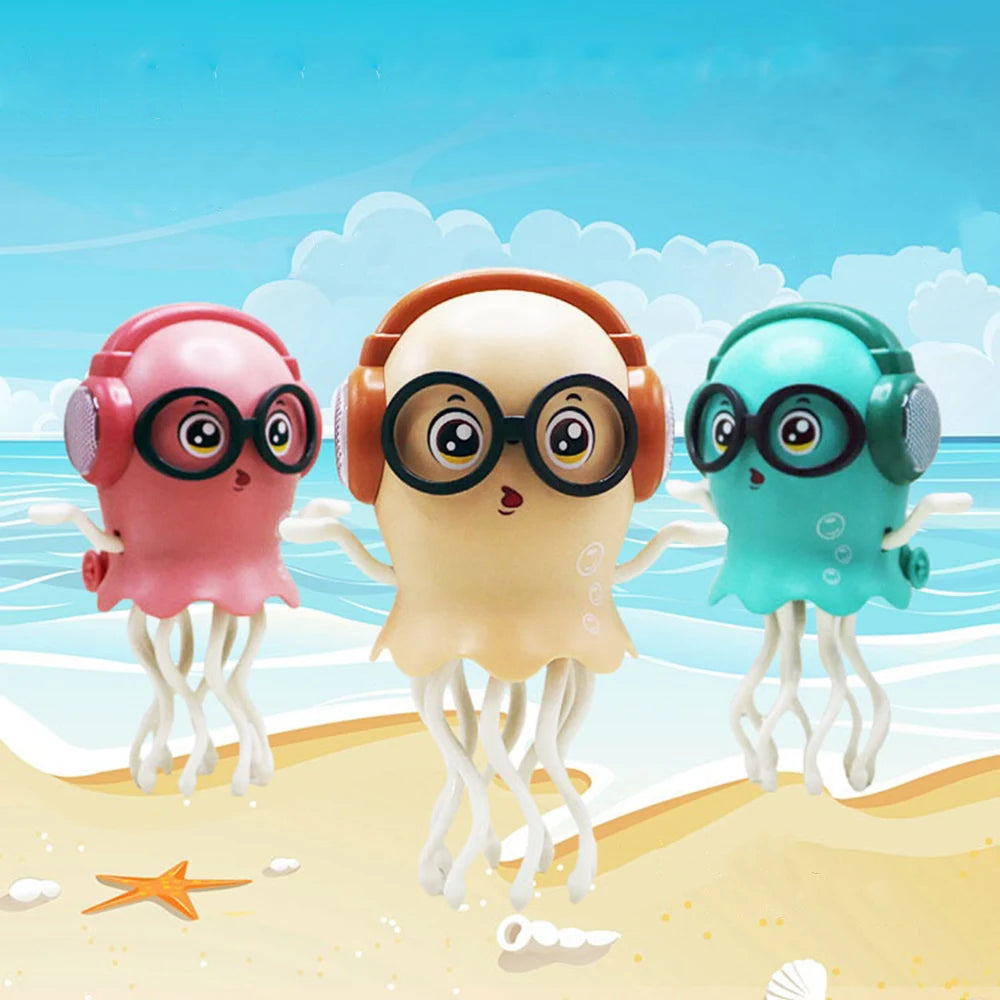 Magical Dancing Octopus Toy – Smart LED Music Crawling Baby Toy (Dance Jellyfish Edition).