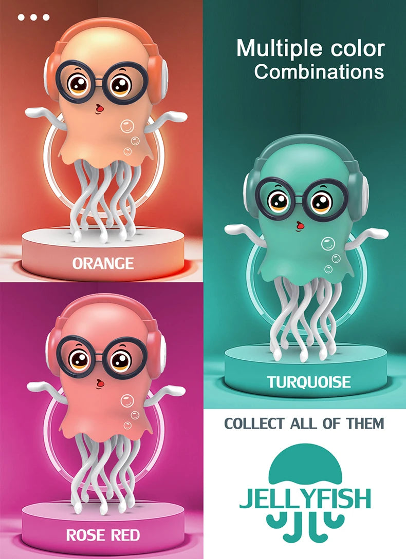 Magical Dancing Octopus Toy – Smart LED Music Crawling Baby Toy (Dance Jellyfish Edition).