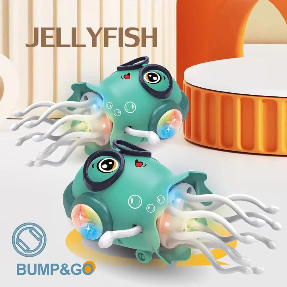 Magical Dancing Octopus Toy – Smart LED Music Crawling Baby Toy (Dance Jellyfish Edition).