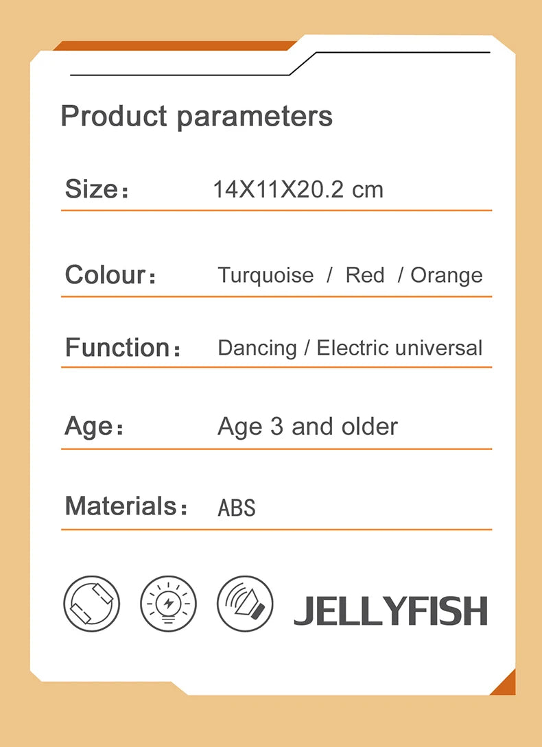 Magical Dancing Octopus Toy – Smart LED Music Crawling Baby Toy (Dance Jellyfish Edition).