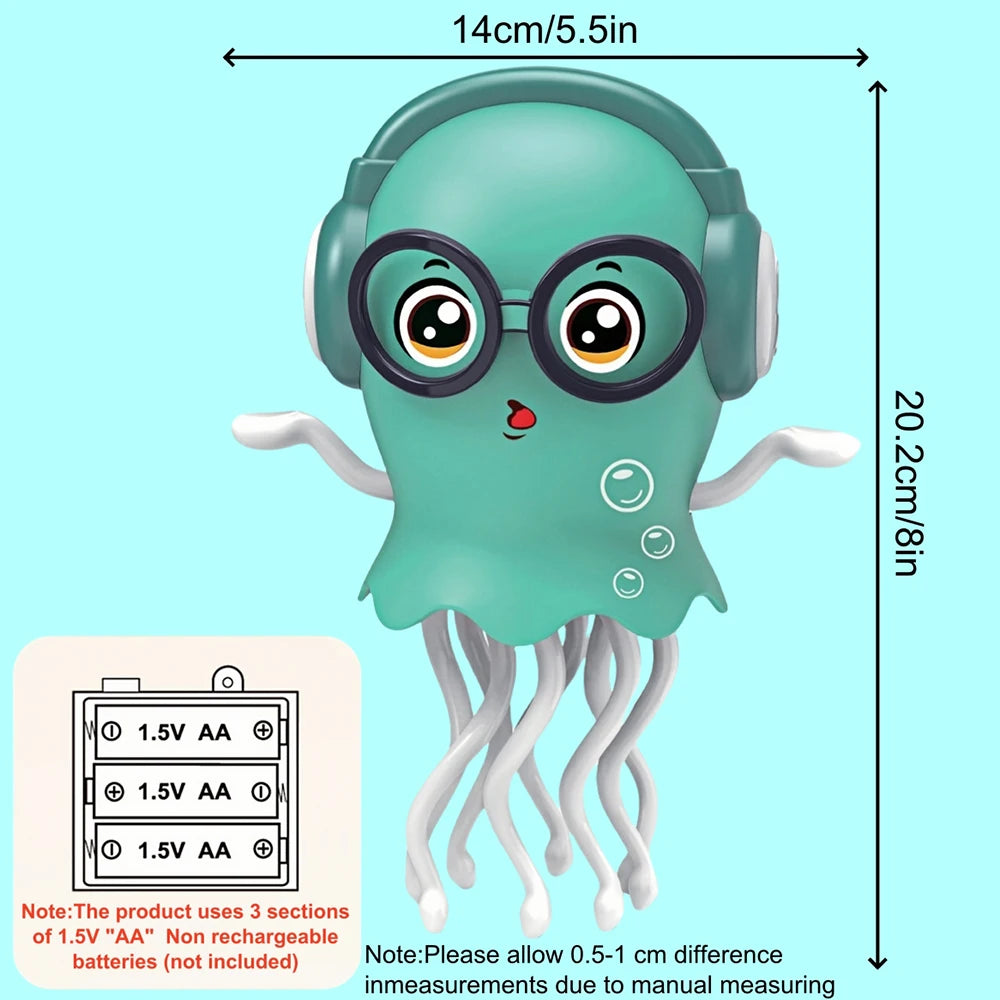 Magical Dancing Octopus Toy – Smart LED Music Crawling Baby Toy (Dance Jellyfish Edition).