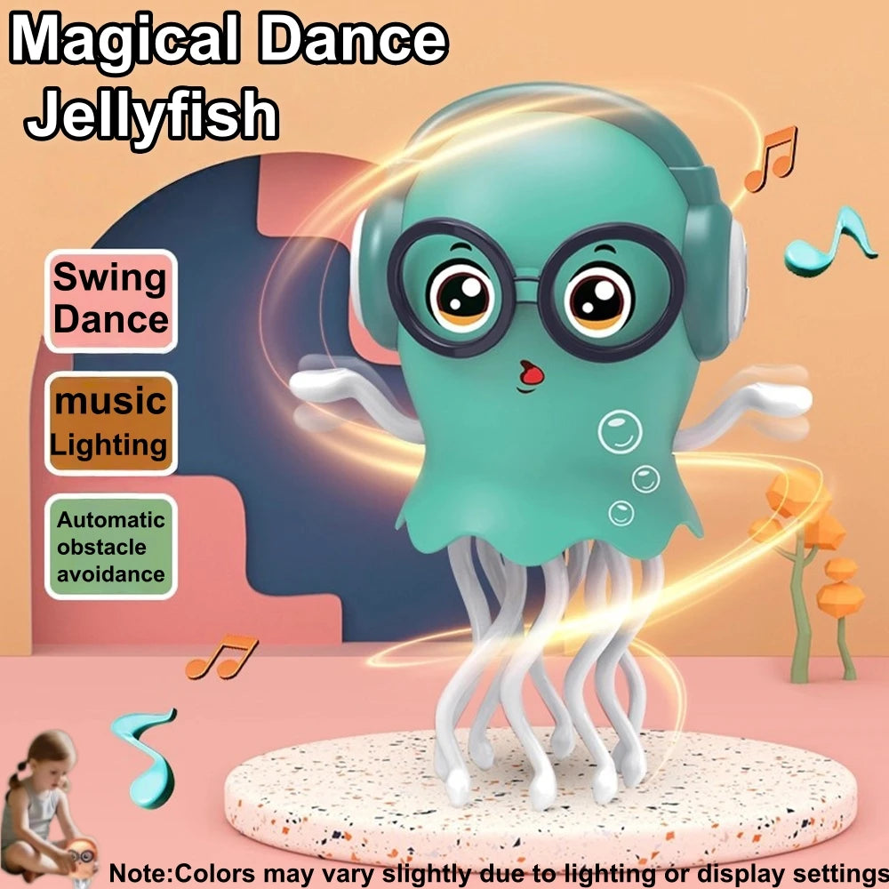 Magical Dancing Octopus Toy – Smart LED Music Crawling Baby Toy (Dance Jellyfish Edition).