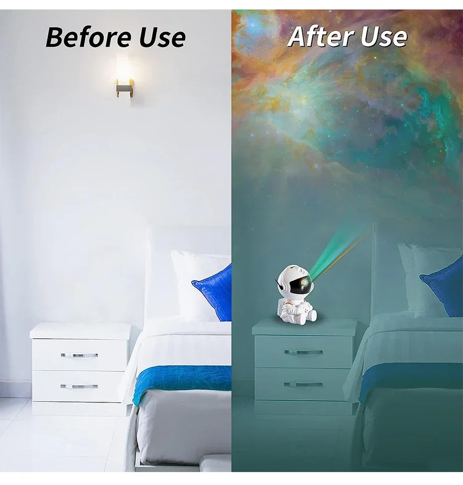 Astronaut Galaxy Star Projector- Create a Magical Sky in Your Room